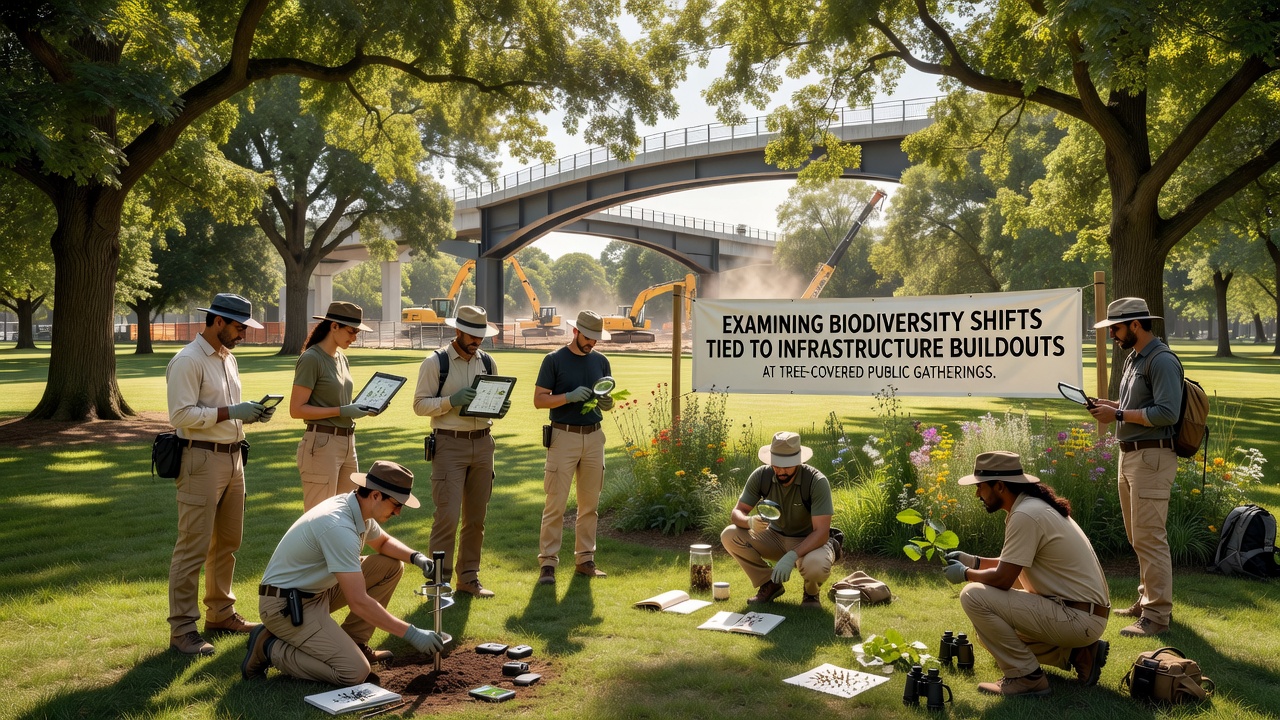 Examining Biodiversity Shifts Tied to Infrastructure Buildouts at Tree-Covered Public Gatherings