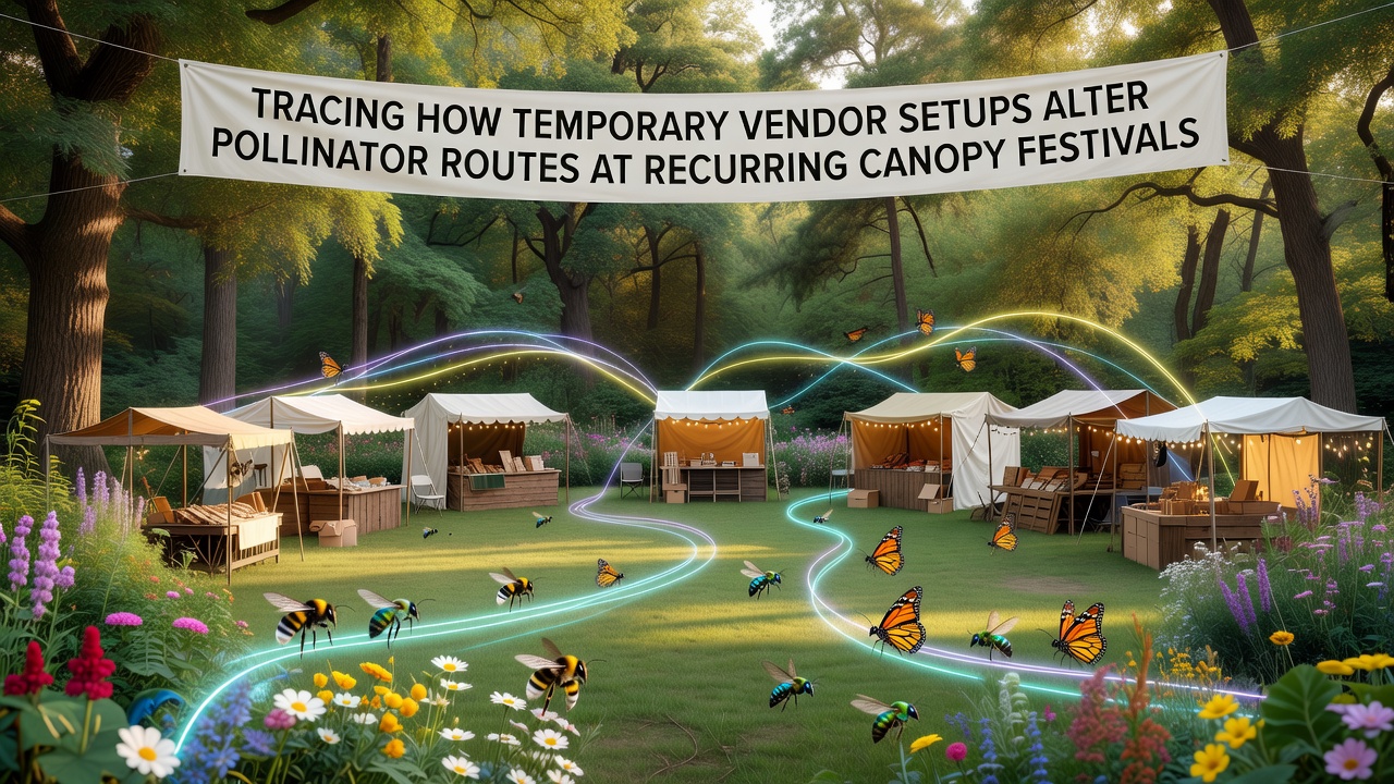 Tracing How Temporary Vendor Setups Alter Pollinator Routes at Recurring Canopy Festivals